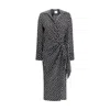 Crida Milano Como Dress In Crêpe De Women's Chine In Black