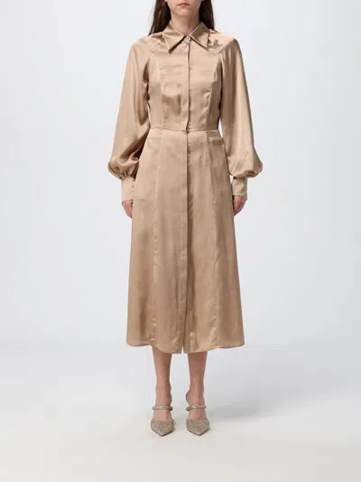 Crida Milano Dress Woman In Brown