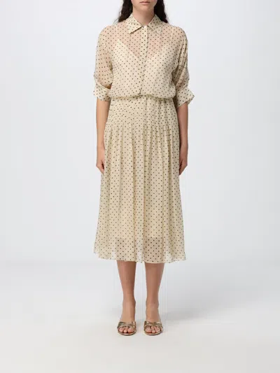 Crida Milano Dress Woman In Brown
