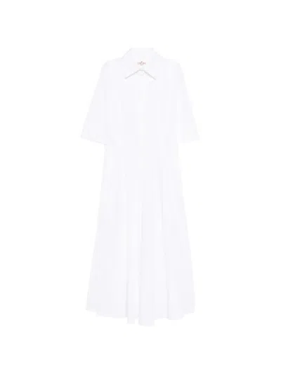 Crida Milano Midi Dress In White
