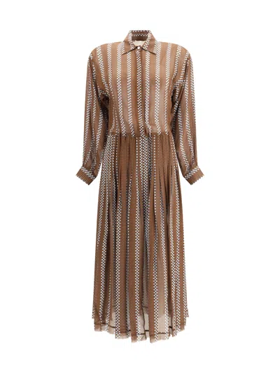 CRIDA MILANO WIMBLEDON GEORGETTE MIDI DRESS
