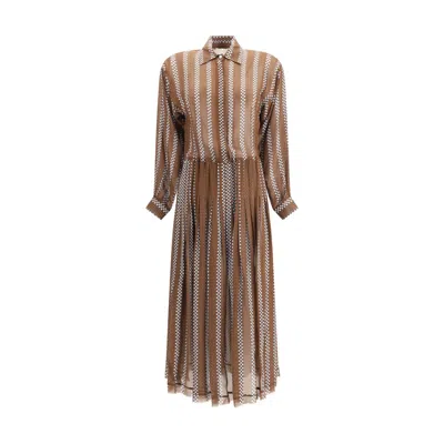 CRIDA MILANO WIMBLEDON GEORGETTE MIDI WOMEN'S DRESS