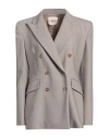 Crida Milano Woman Blazer Sand Size 2 Virgin Wool, Lycra In Beige