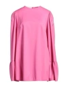 Crida Milano Woman Mini Dress Fuchsia Size 2 Wool In Pink