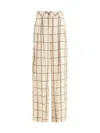 Cri.da Travel Pleat-detailed Checked Trousers In Multi