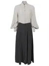Cri.da Crida Polka Dot Silk Midi Dress In Black