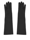 Cri.da San Pellegrino Leather Gloves In Black