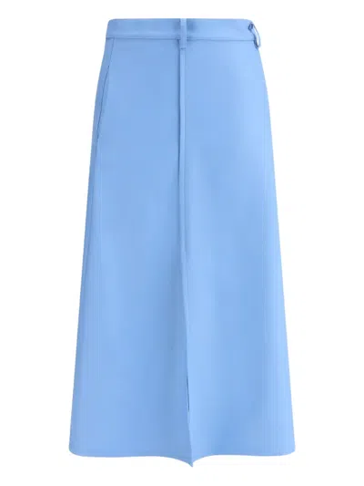 CRI.DA SIVIGLIA POCKET FAILLE MIDI SKIRT