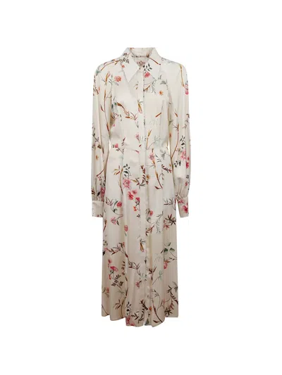 Cri.da Windsor Floral Midi Dress In Neutral