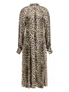 Cri.da Windsor Leopard-print Midi Shirt Dress In Brown