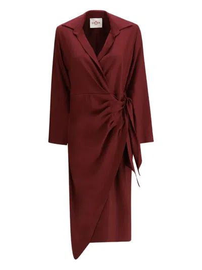 CRI.DA 裹身式不对称连衣裙