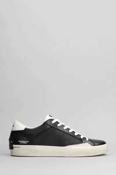 Crime Distressed Sneakers In Black
