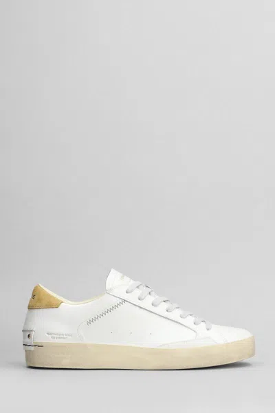 Crime Distressed Sneakers In White