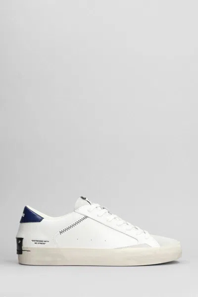 Crime Distressed Sneakers In White