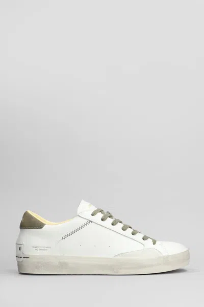 Crime Distressed Sneakers In White