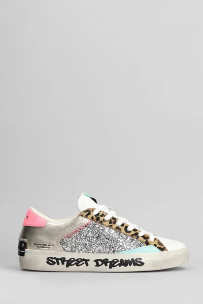 Crime Distressed Sneakers In White