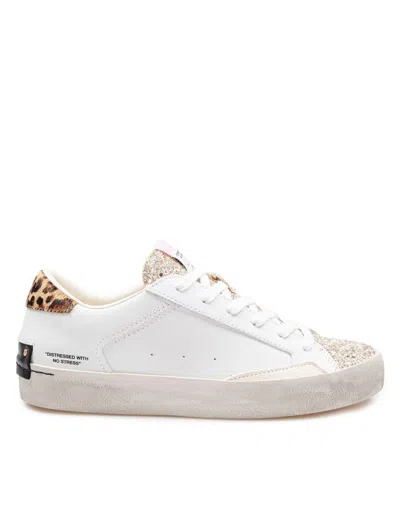 Crime Leather Sneakers In White