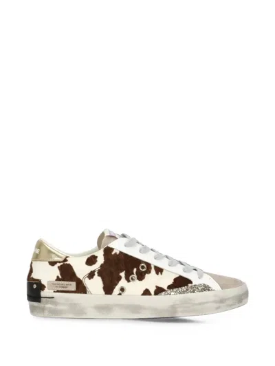 Crime London Animal-print Glitter-detail Sneakers In Animal Print