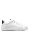 Crime London Black/white Crime Leather Sneakers