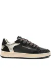 Crime London Chelsea Glitter-panel Sneakers In Black