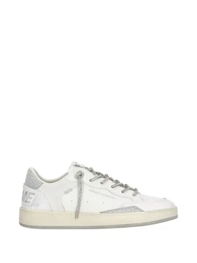 Crime London Chelsea Laces Leather Sneakers In Animal Print