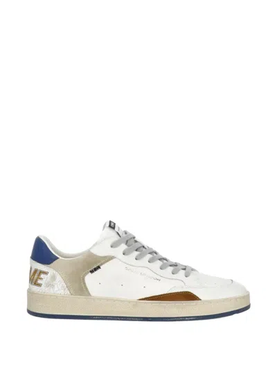 Crime London Chelsea Lettering Sneakers In White