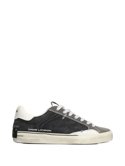 Crime London Deconstructed Distressed-effect Panelled Sneakers In Multi