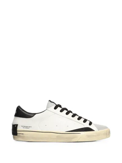 Crime London Distressed 2.0 Leather Sneakers In Multi