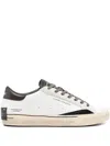 Crime London Distressed Leather Sneakers In Multi