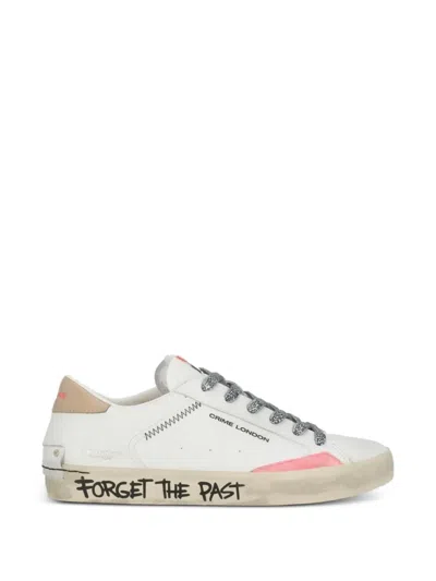 Crime London Distressed Leopard-print Sneakers In Multi