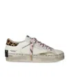 Crime London Distressed Platform White Sneaker In Multi