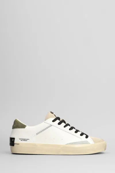 Crime London Distressed Sneakers In White