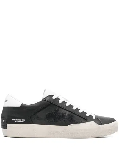 Crime London Distressed Sneakers In Black
