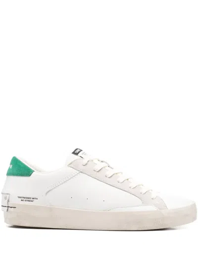 Crime London Distressed Sneakers In White