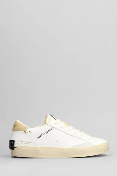 Crime London Distressed Sneakers In White