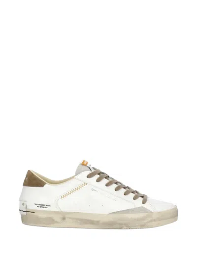 Crime London Distressed Sneakers In White