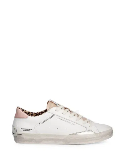 Crime London Distressed Sneakers In White