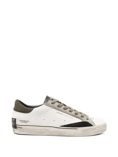 Crime London Distressed-effect Leather Sneakers In Multi