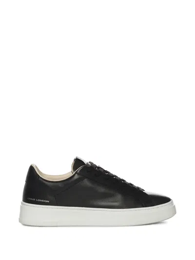 Crime London Extralight Leather Sneakers In Black