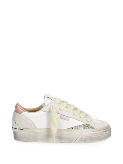 Crime London Glitter-detail Panelled Sneakers In Multi