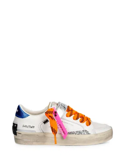 Crime London Glitter-detail Touch-strap Sneakers In Multi