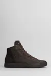 Crime London Shadow High Sneakers In Brown