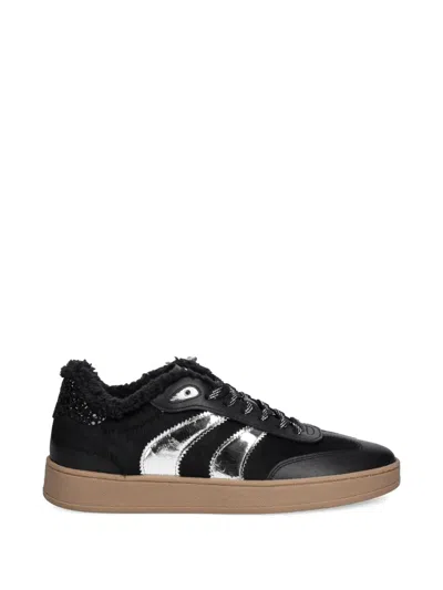 Crime London Lace-up Fastening Sneakers In Black