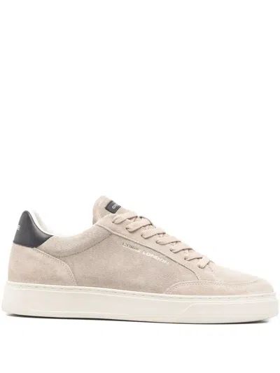 Crime London Lace-up Panelled Sneakers In Neutral