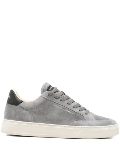 Crime London Lace-up Sneakers In Gray