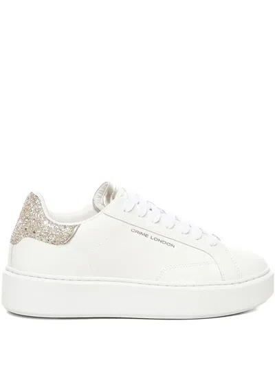 Crime London Leather Sneakers In White