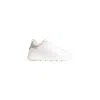 Crime London White Leather Sneaker In White