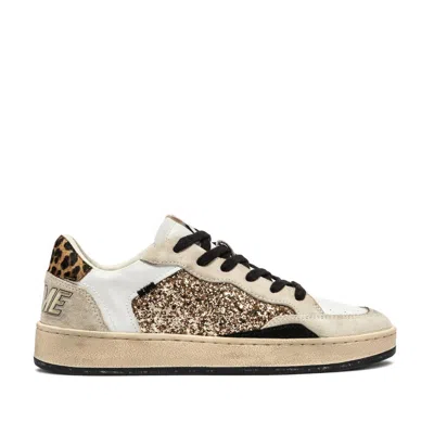 Crime London Leopard-print And Glitter Accented Sneakers In Multi