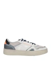 Crime London Man Sneakers White Size 10 Leather, Textile Fibers In White