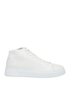Crime London Man Sneakers White Size 9 Leather In White